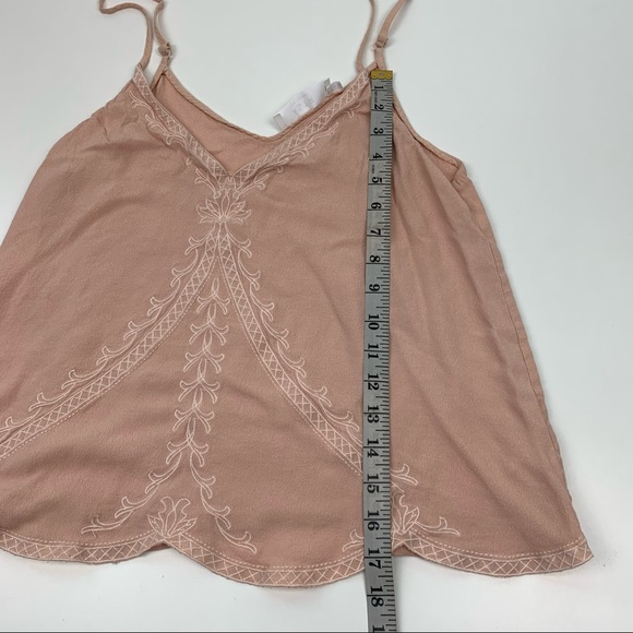 ASTR The Label Cami Embroidered Top Pink Bohemian Casual Contemporary Size Large - Picture 9 of 10